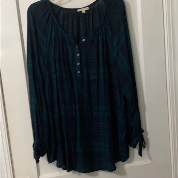 Jane and Delancey Tops - Plaid top